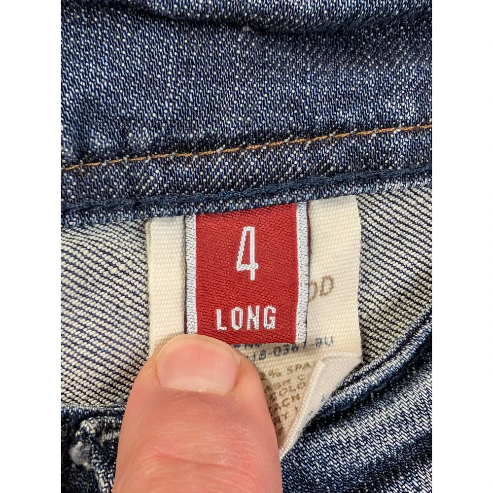 Stetson Womens‎ Jeans Hollywood Bootcut Size 4 Long 818 Blue